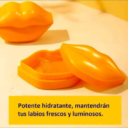 USHAS - Bote de 60 Parches de Miel y Colágeno para Labios