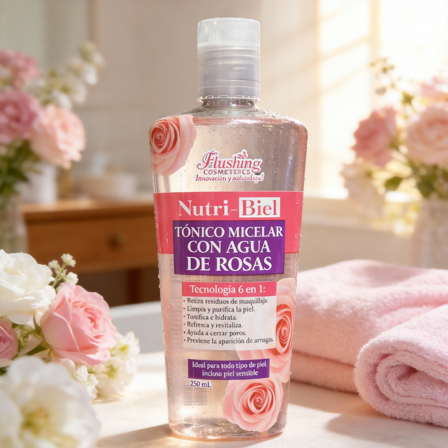 Tónico Micelar con Agua de Rosas
