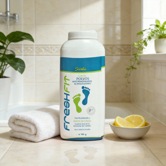 Talco Antitranspirante y Blanqueador para Pies FreshFit